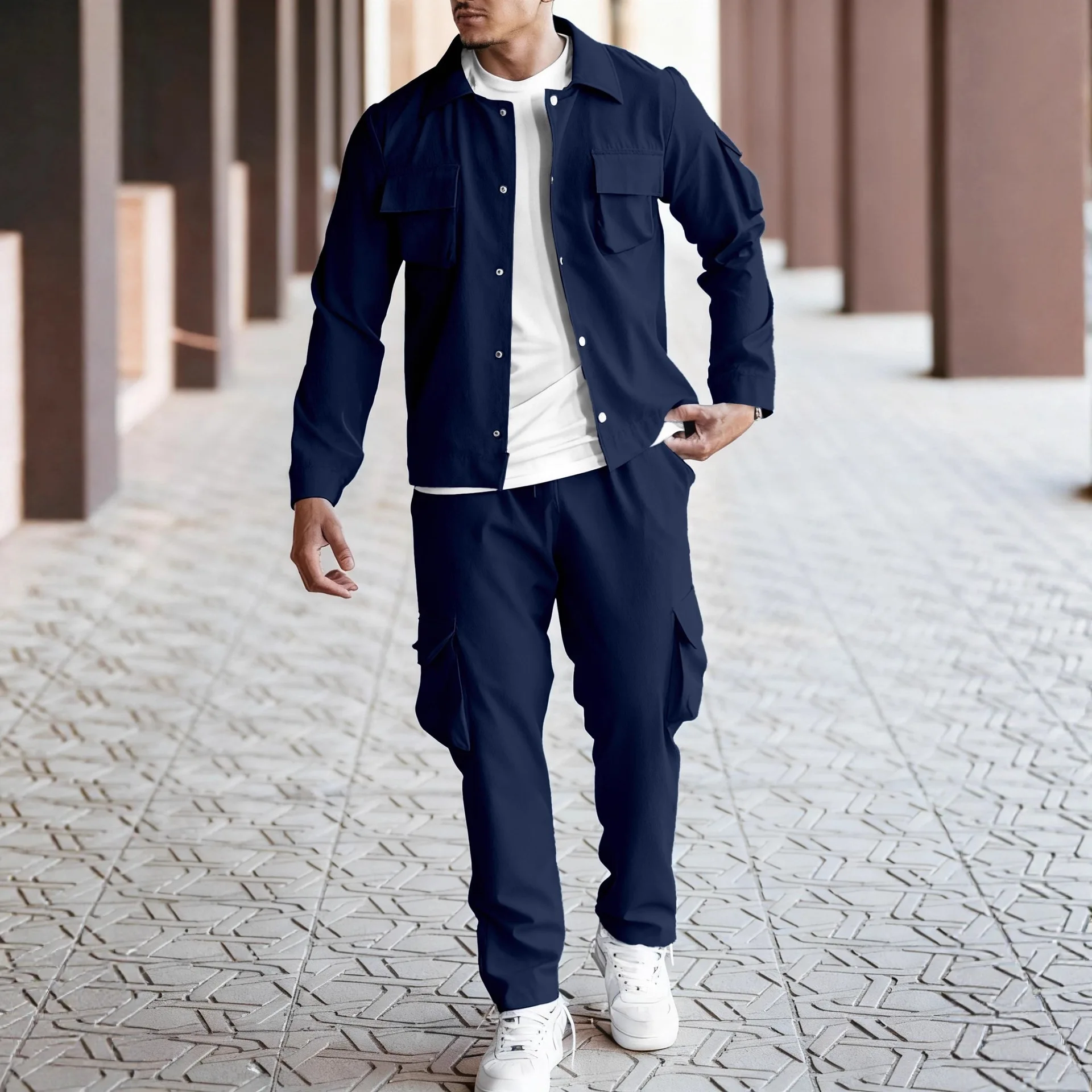 Новое мужское зимнее однотонное