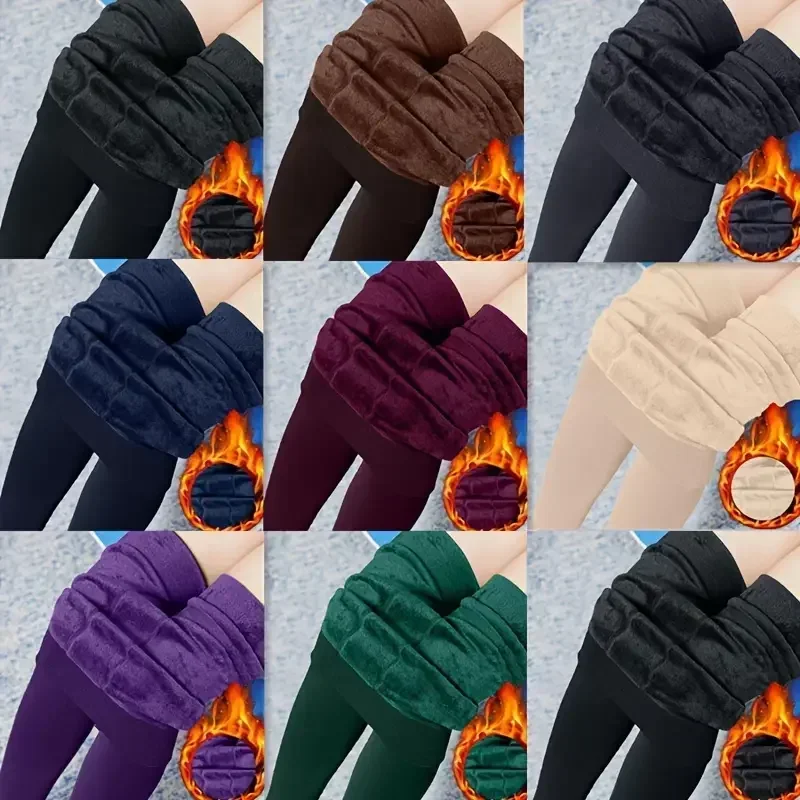 Красочные колготки на флисовой подкладке - Фотография_3