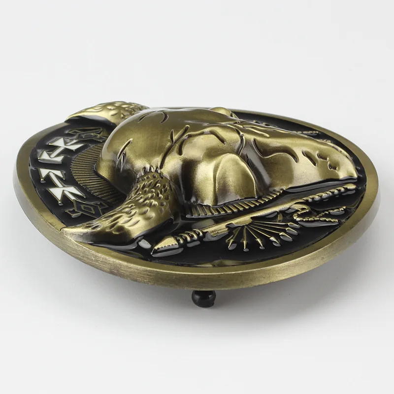 Золотой бык череп ремень пряжка - Фотография_2