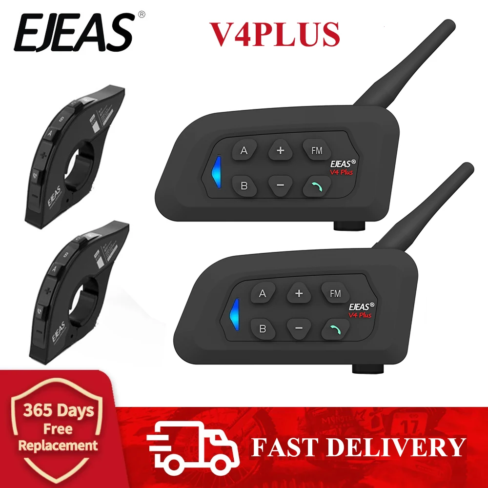 Ejeas v4 plus мотоциклетный домофон