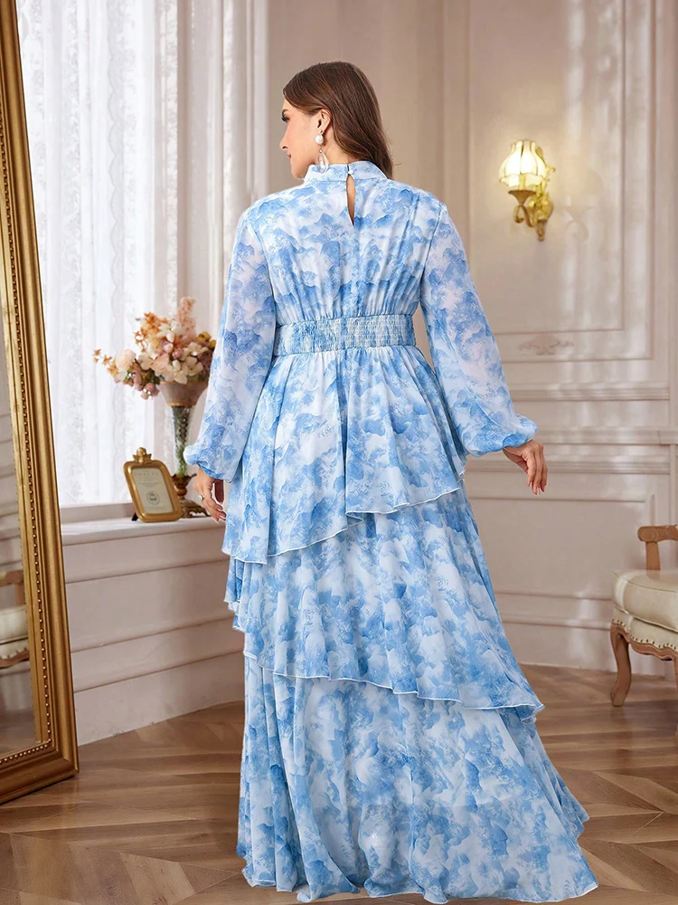 Toleen женское весенне-летнее платье больших размеров с принтом тай-дай - Фотография_2