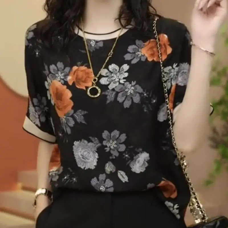 Летняя новая повседневная шифоновая рубашка с короткими рукавами - Фотография_3