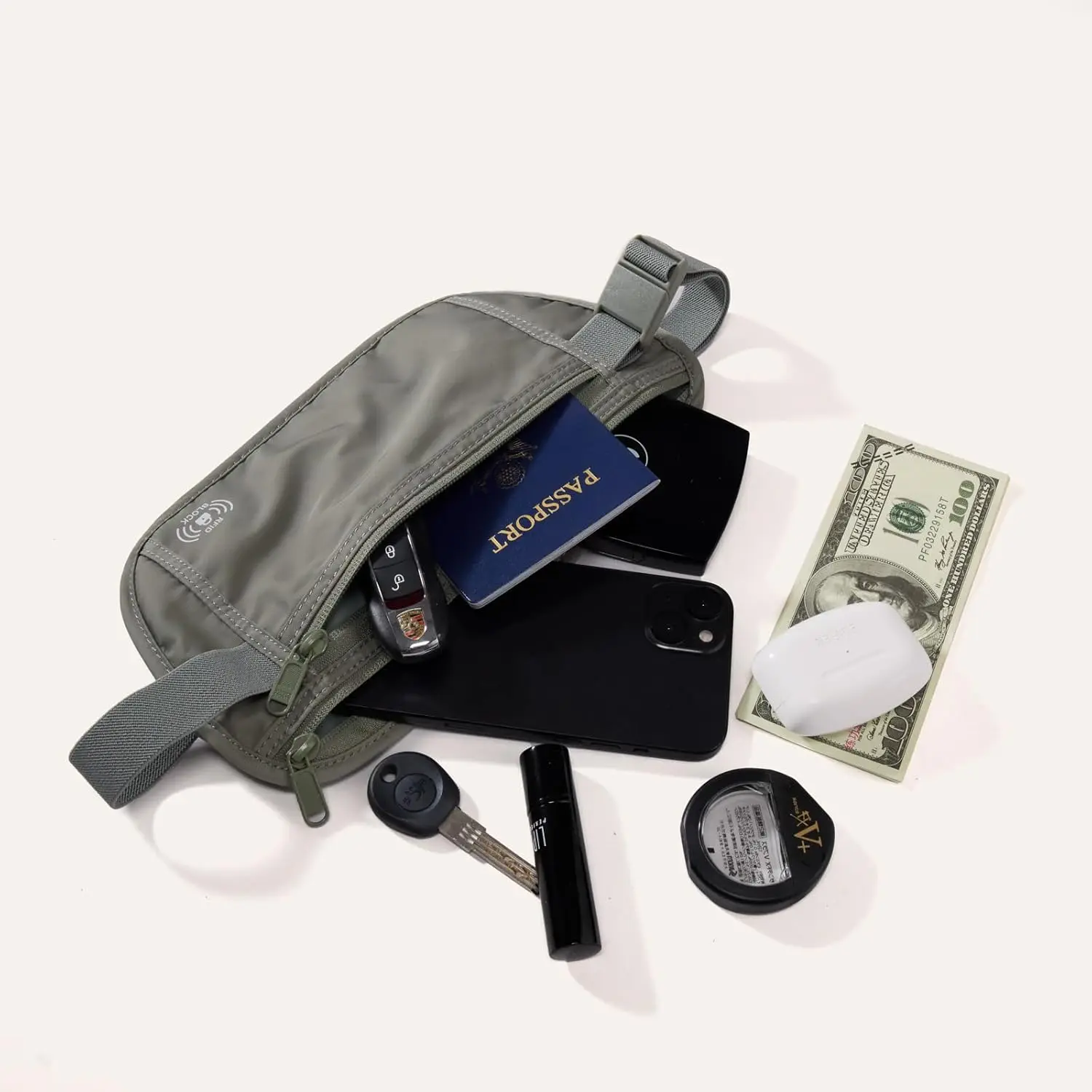 Дорожный денежный ремень с блокировкой - Фотография_3