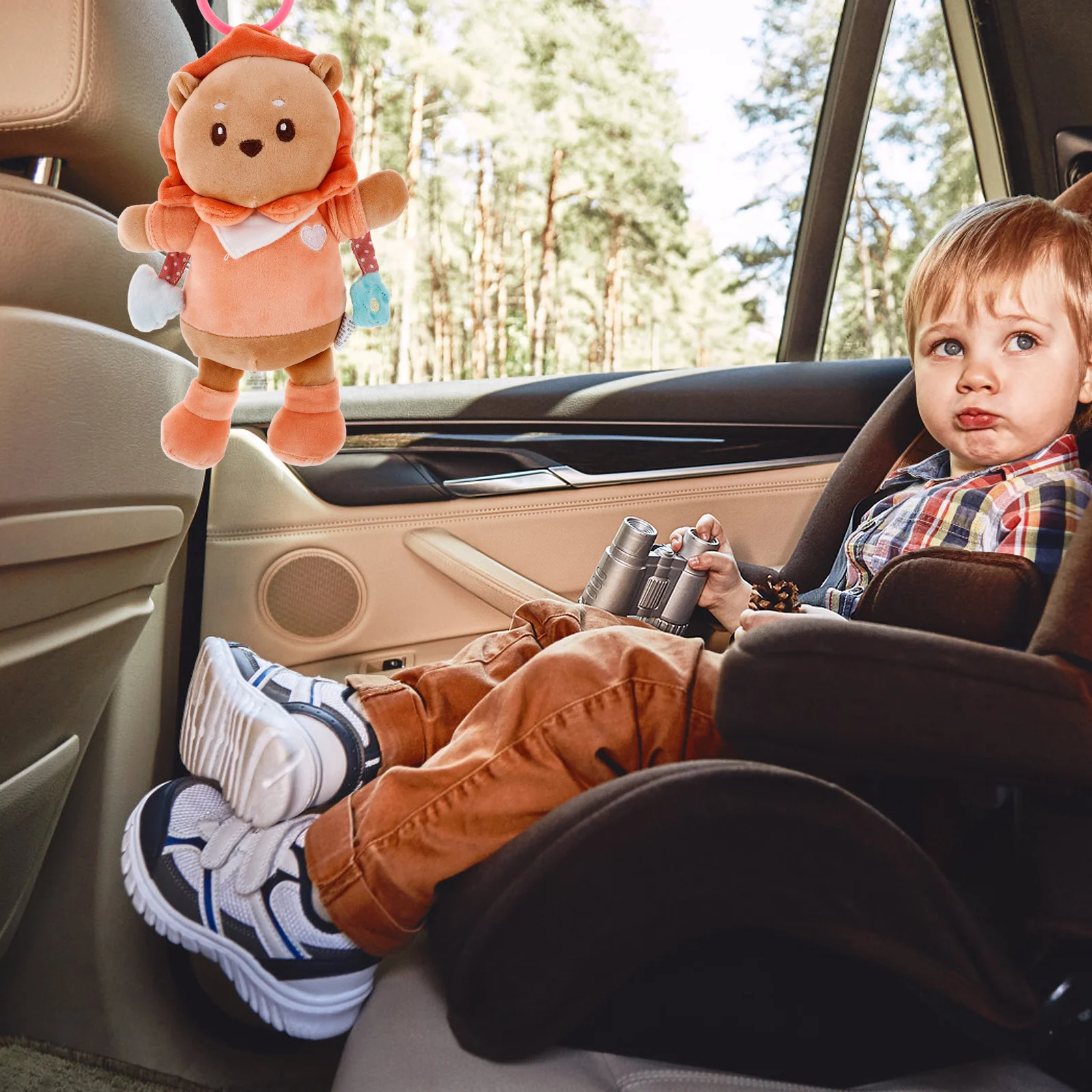 Мягкий лев, чучело льва для детского автокресла - Фотография_2