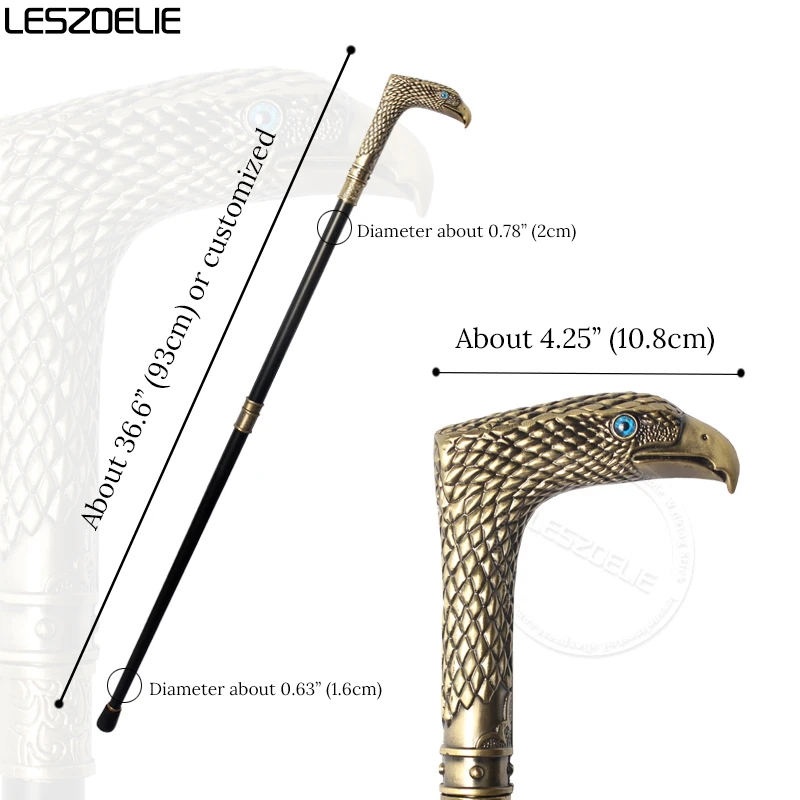 Бронзовая трость с головой орла - Фотография_4