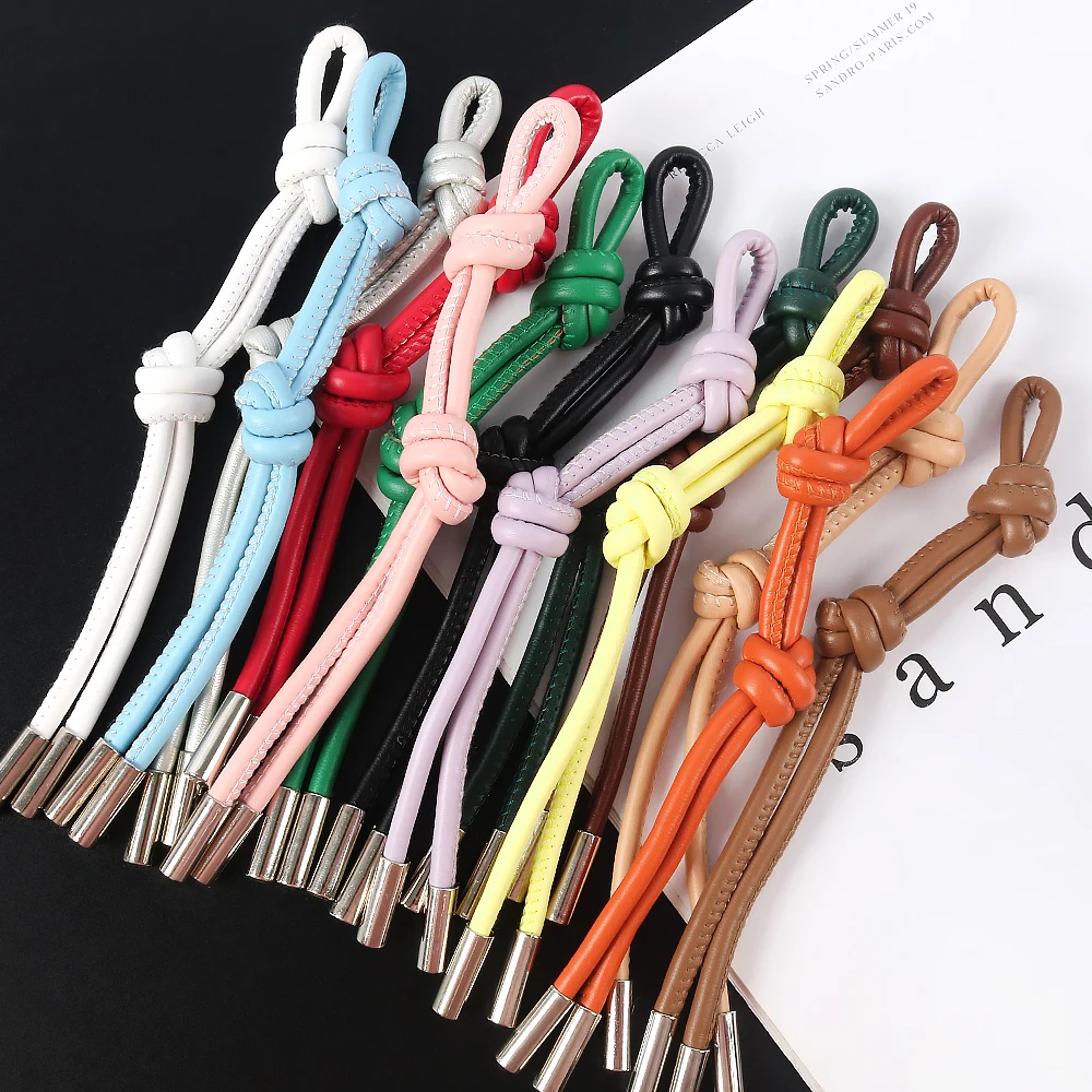 Тканый ремешок из искусственной кожи с двойным узлом