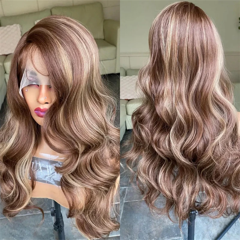28-дюймовый 13x4 ombre блондинка