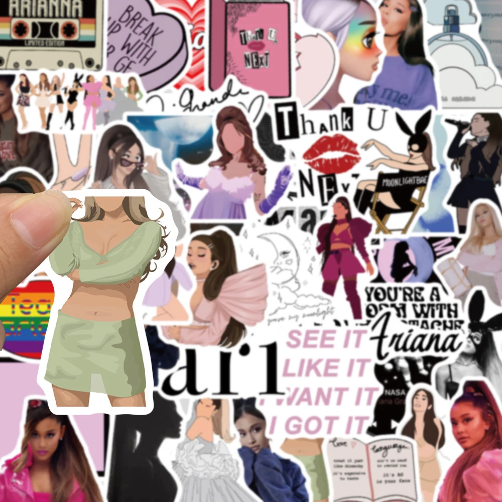 Наклейки с известной певицей арианой гранде для гитары - Фотография_4