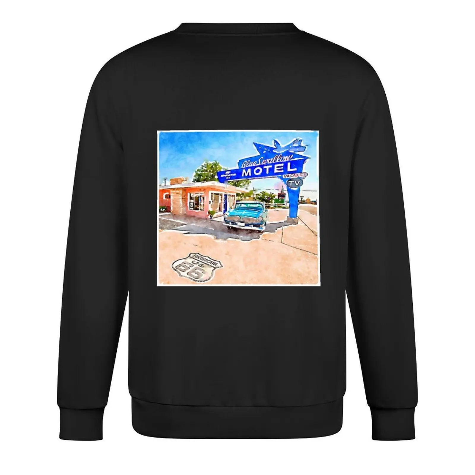 Пуловер watercolor route 66 - Фотография_3
