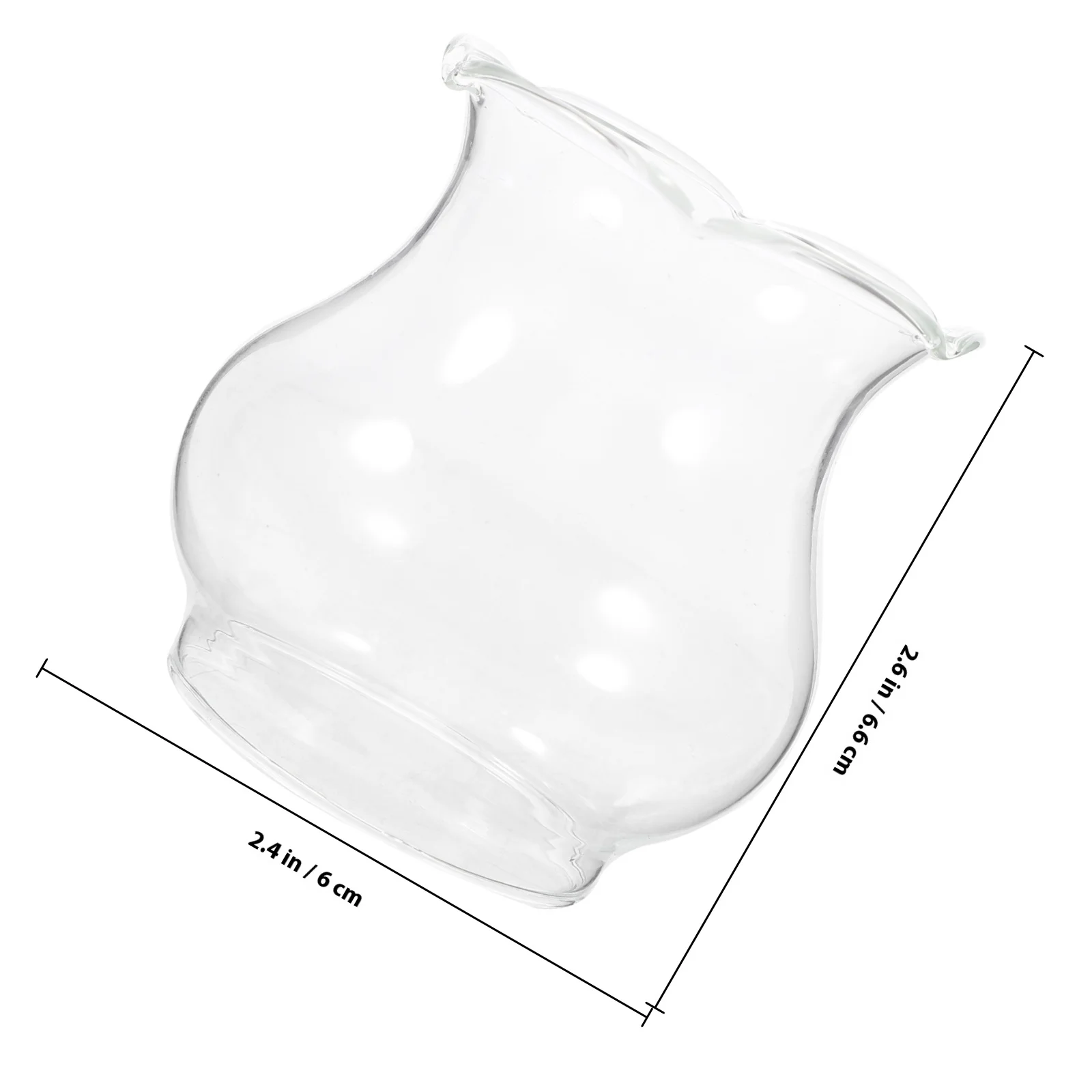 Прозрачный стеклянный масляный абажур - Фотография_5