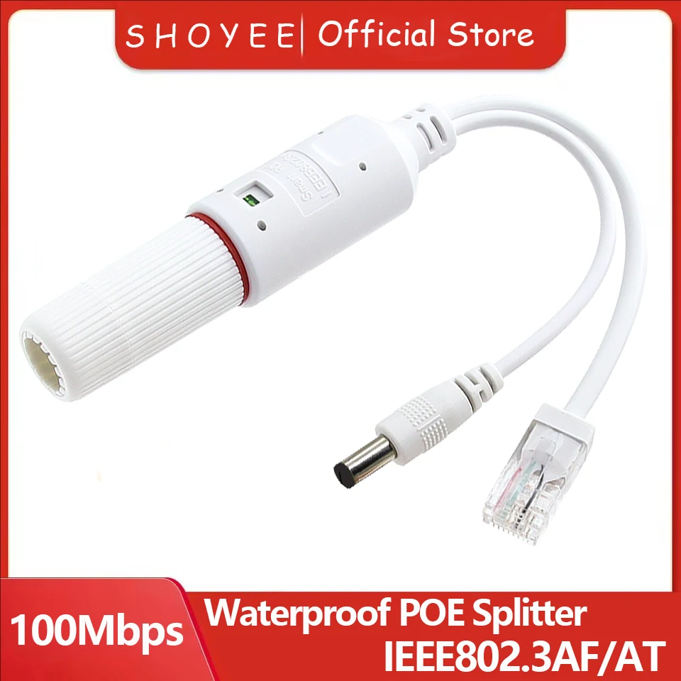 Водонепроницаемый разветвитель poe ip67 от 48 в до 12 в ieee 802