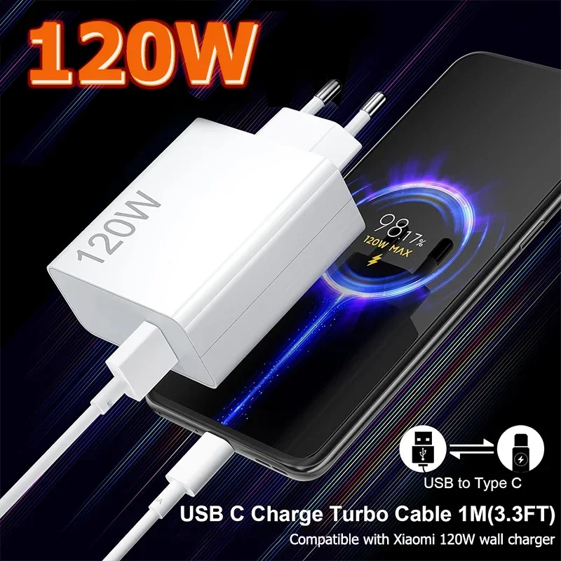 Оригинальное зарядное устройство xiaomi 120 вт - Фотография_2