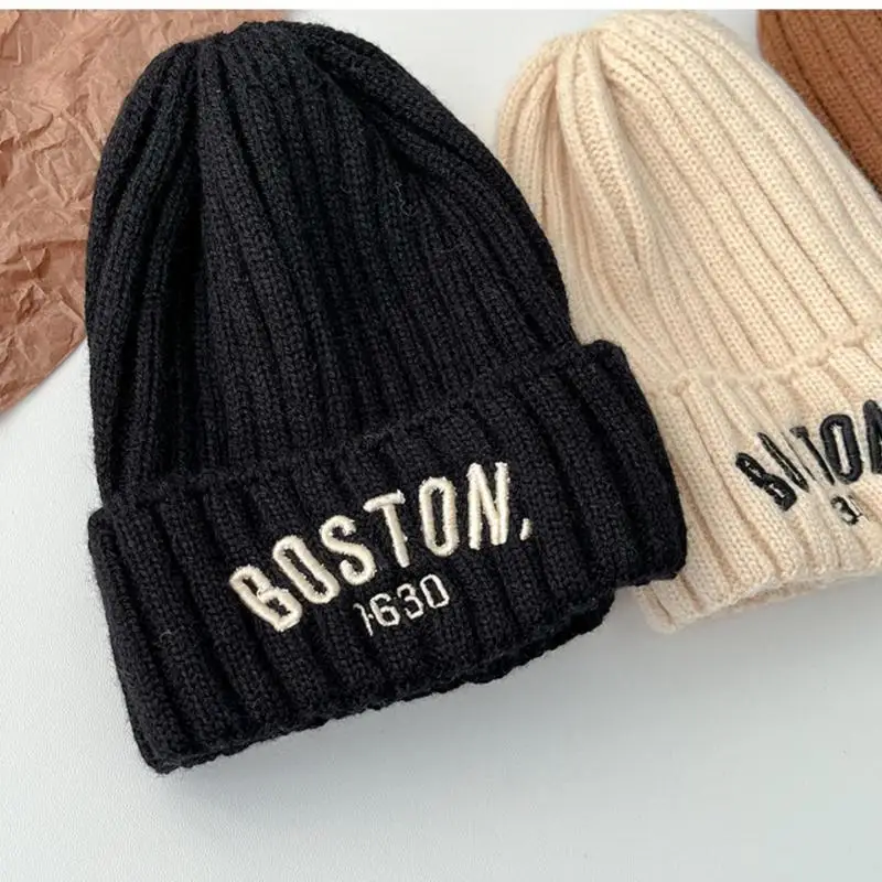 Новая детская шапка с буквенным принтом boston - Фотография_5