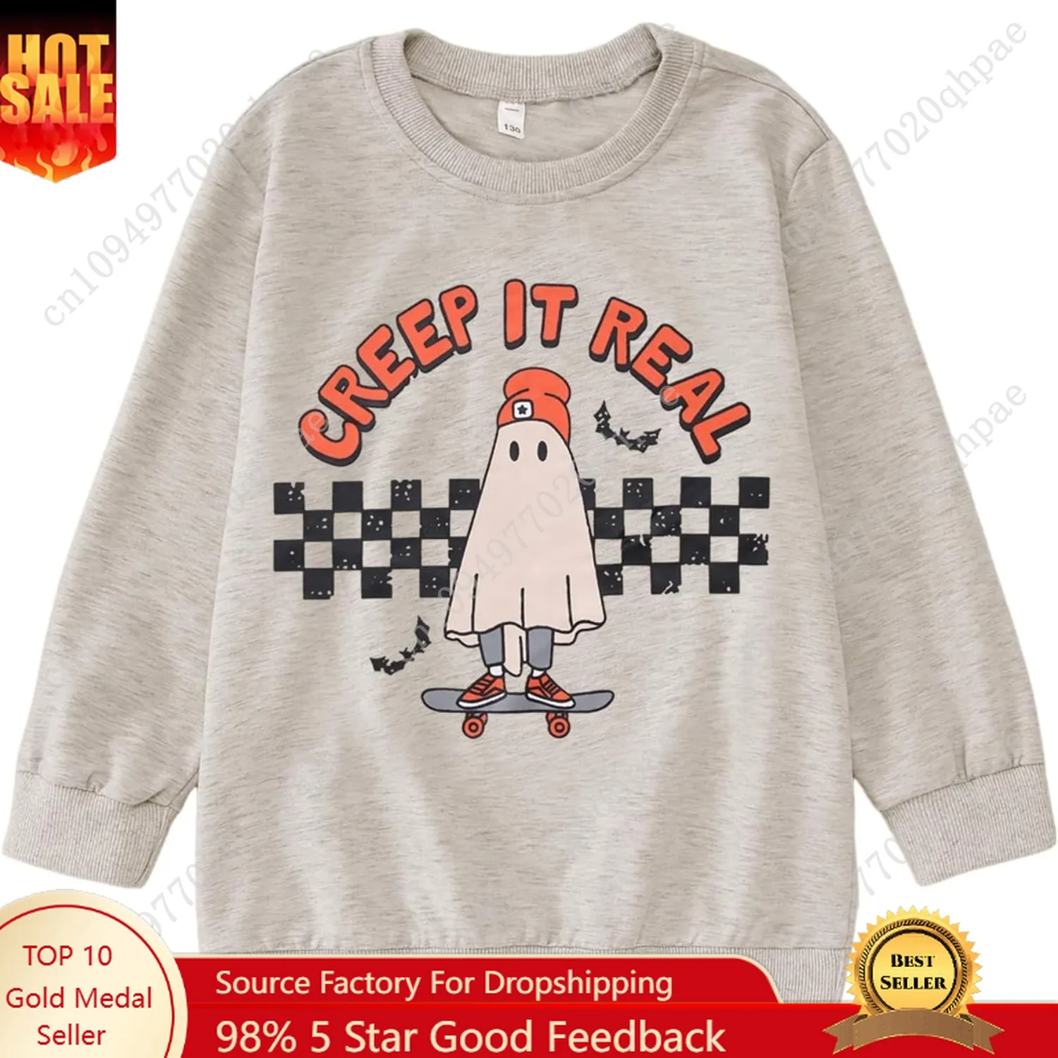 Детский свитер на хэллоуин для мальчиков и девочек