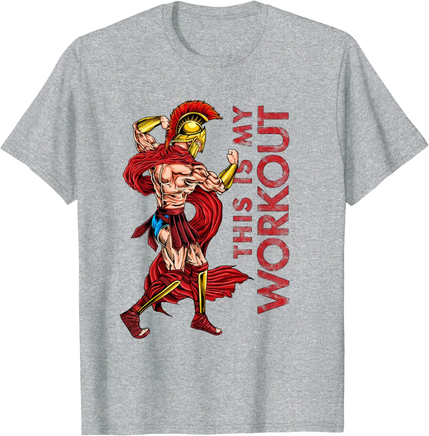 Это моя тренировка-спартанская тренировочная футболка для бодибилдинга - Фотография_2