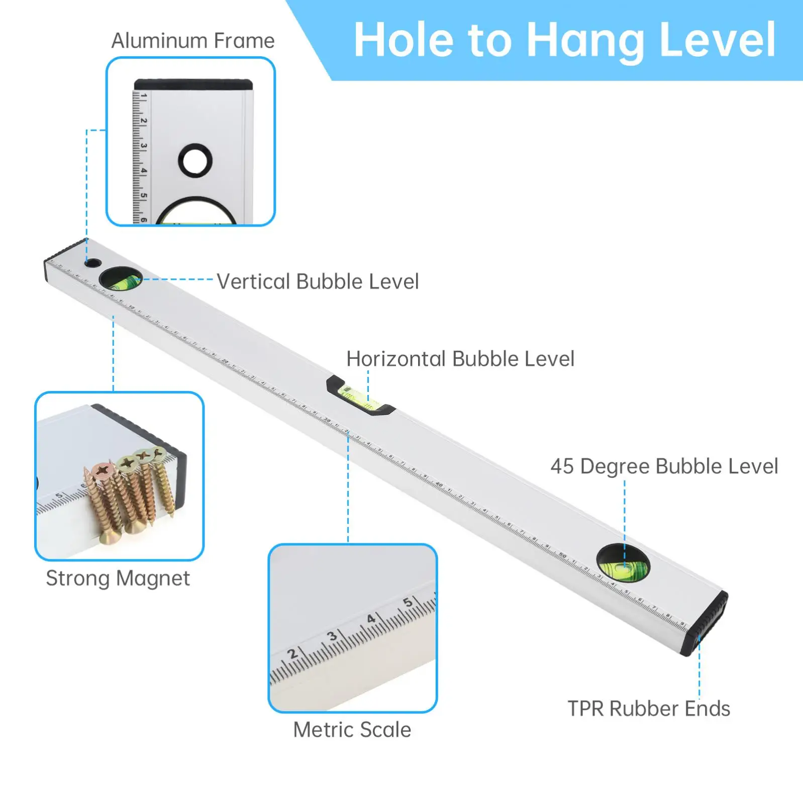 600 мм магнитная линейка уровня - Фотография_6