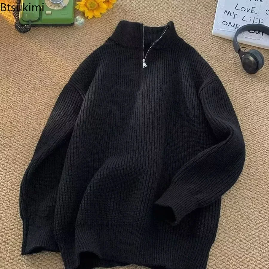 Модные водолазки с половиной молнии для мужчин - Фотография_2