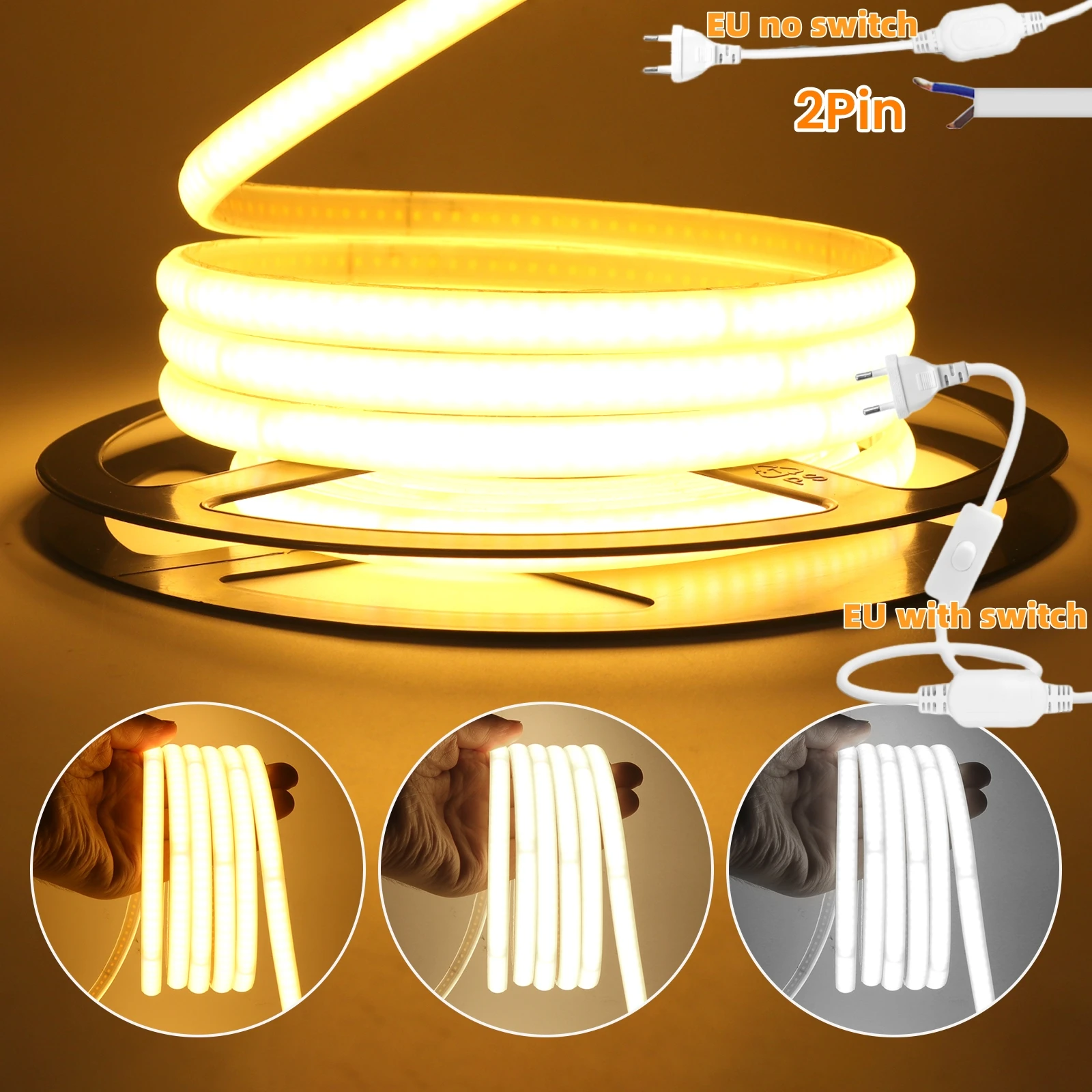 Ip65 cob самоклеящаяся лента светодиодные