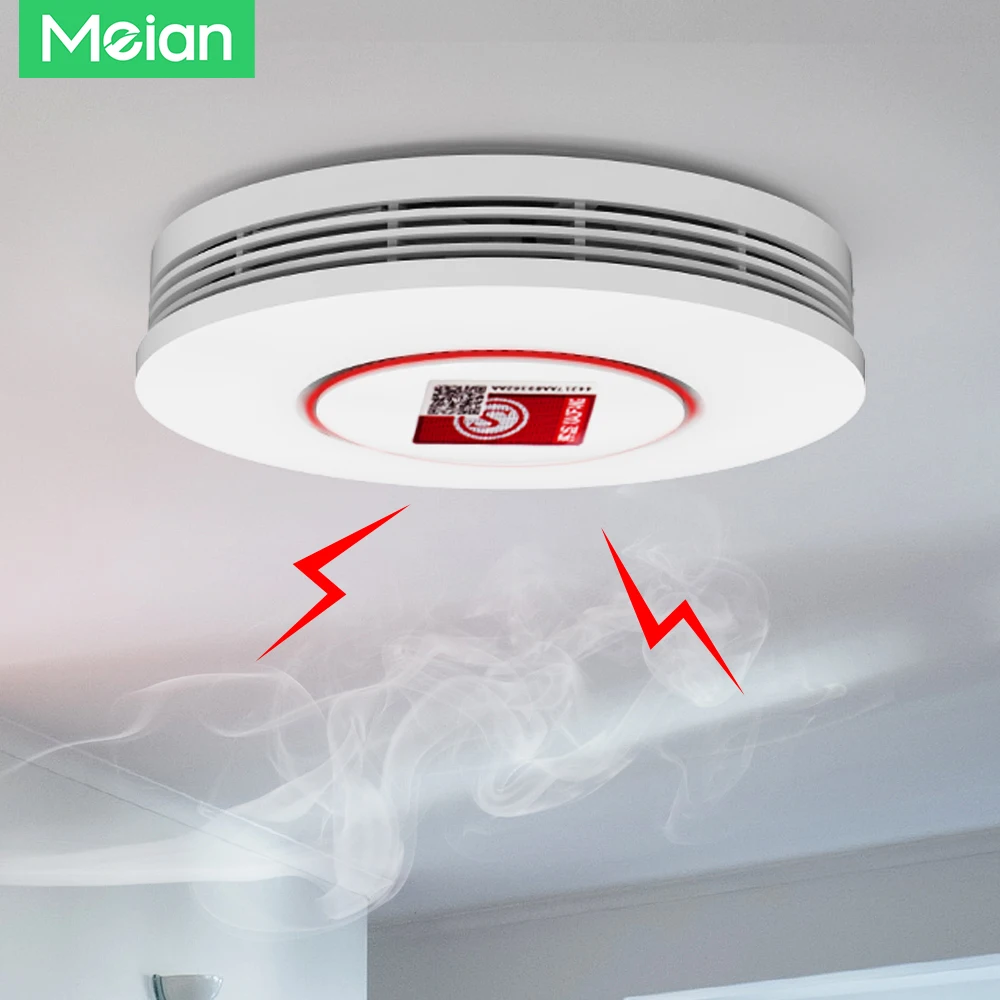 Датчик дыма meian tuya zigbee