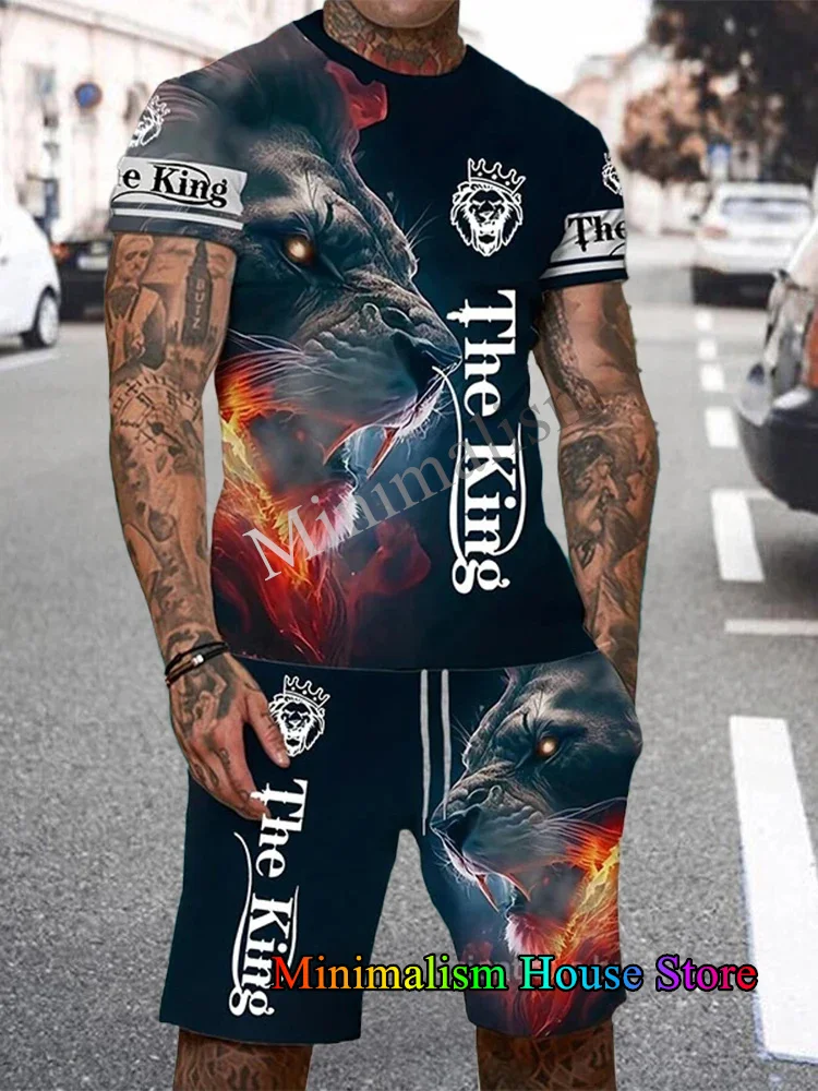 Мужская футболка с 3d принтом короля льва - Фотография_6