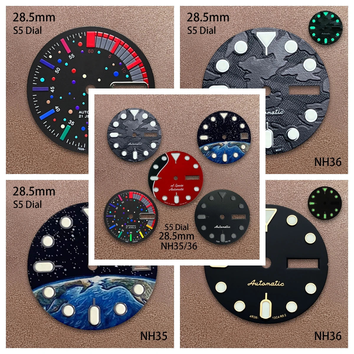 Камуфляжный циферблат с логотипом s5