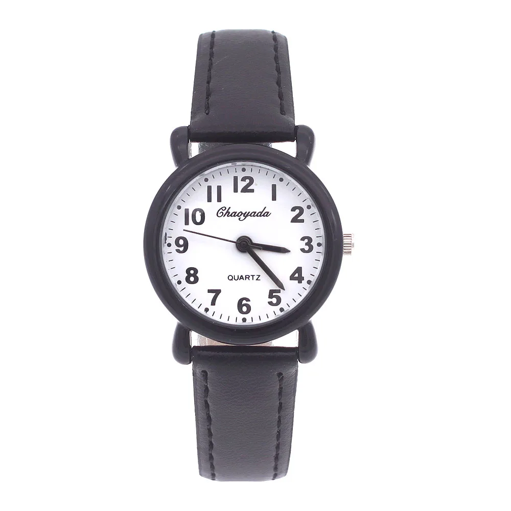 Детские кварцевые наручные часы с ремешком для девочек - Фотография_5