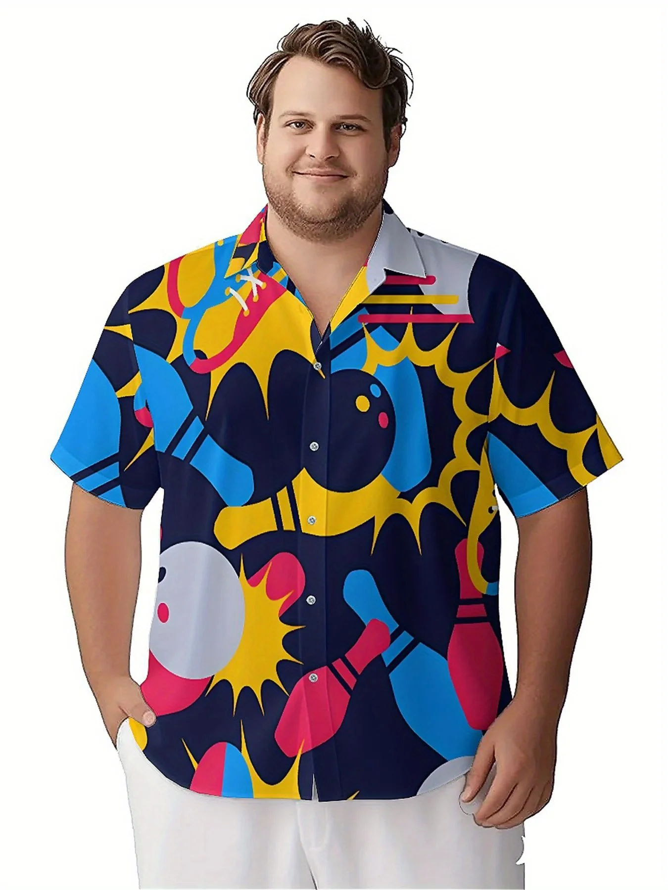 Мужские гавайские рубашки больших размеров - Фотография_2