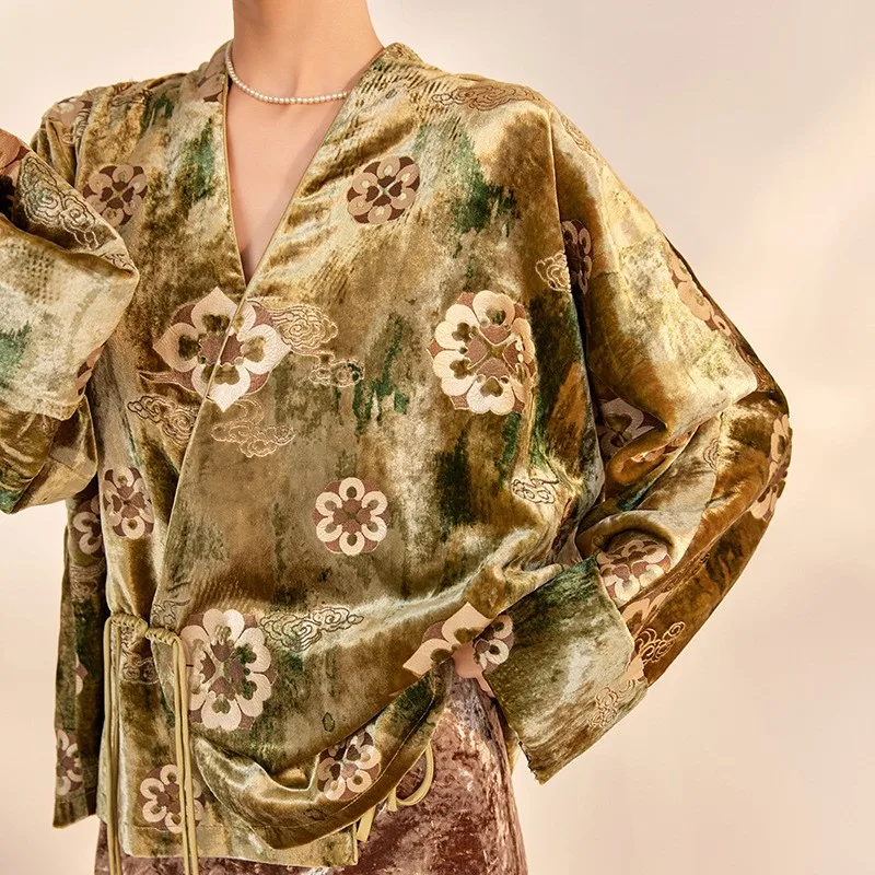 Новая шелковая бархатная блузка - Фотография_3