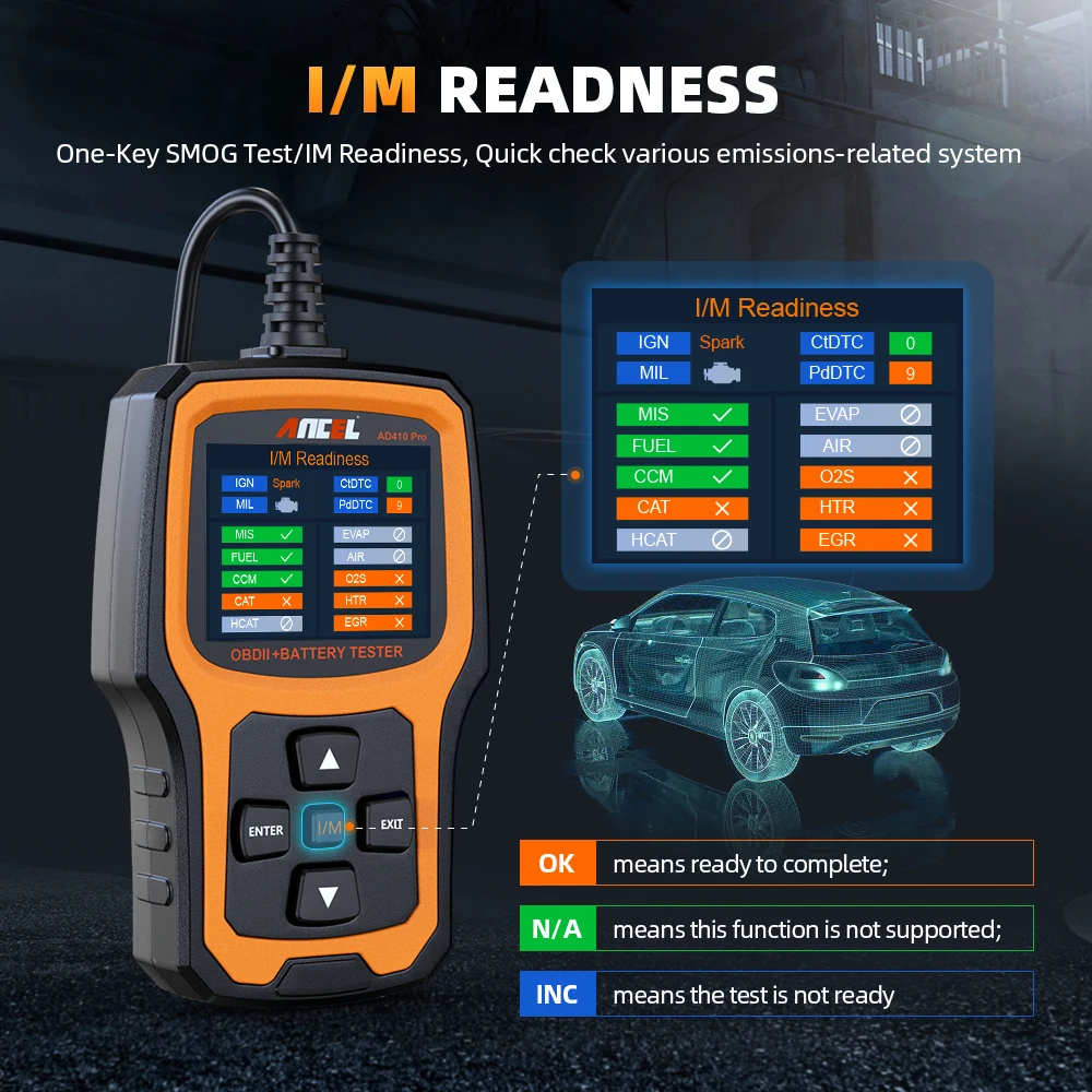 Диагностический сканер ancel ad410 pro obd2 - Фотография_4