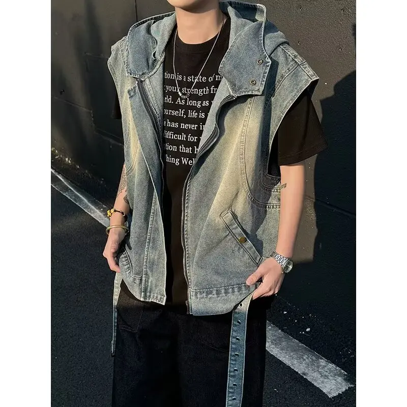 Изношенный потертый жилет без рукавов для мальчиков - Фотография_2