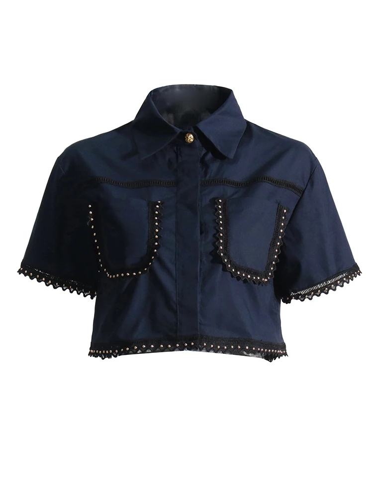 Twotwinstyle однотонные летние комплекты из двух предметов для женщин - Фотография_5