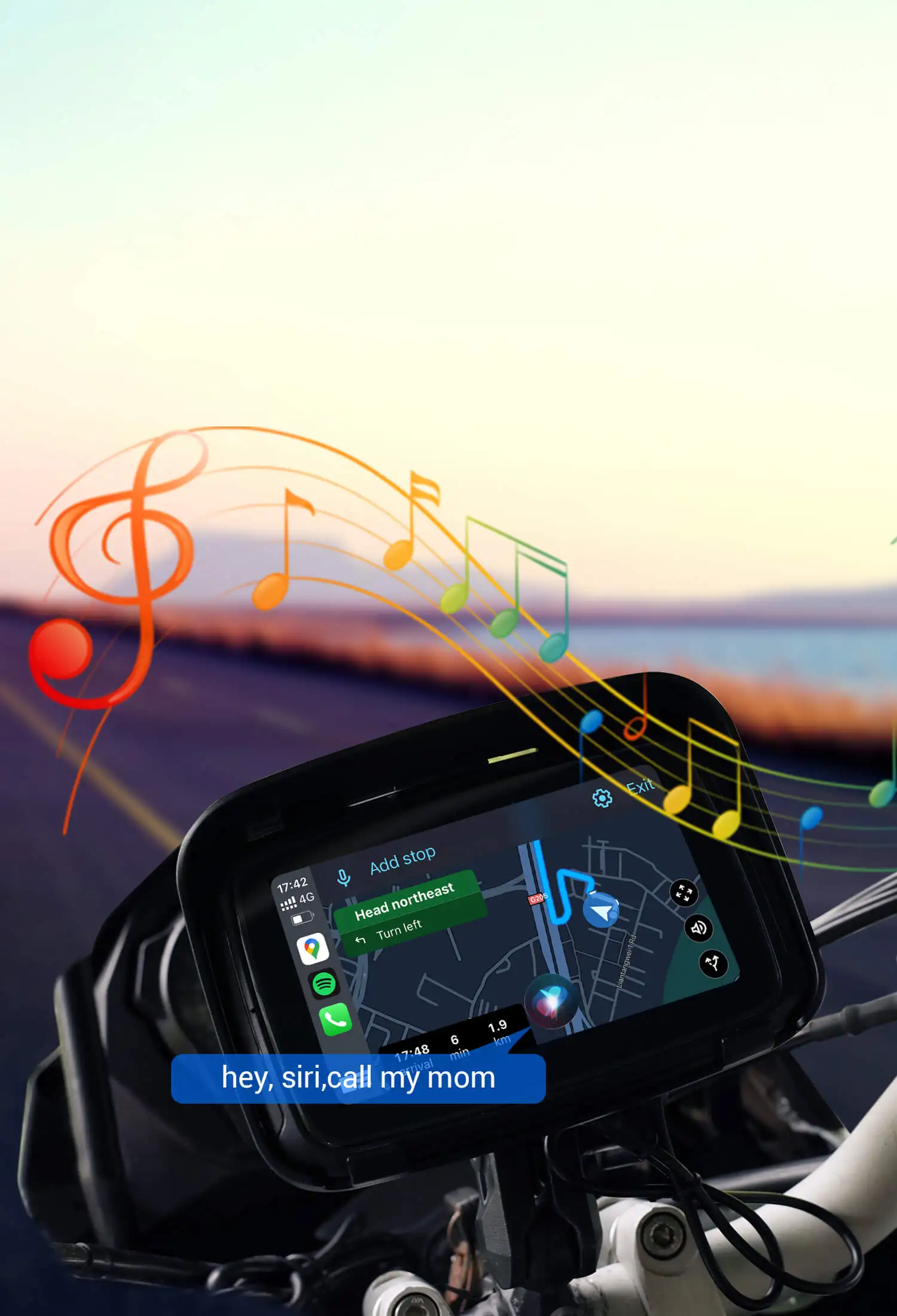 Ottocast carplay lite c5 мотоциклетный - Фотография_4