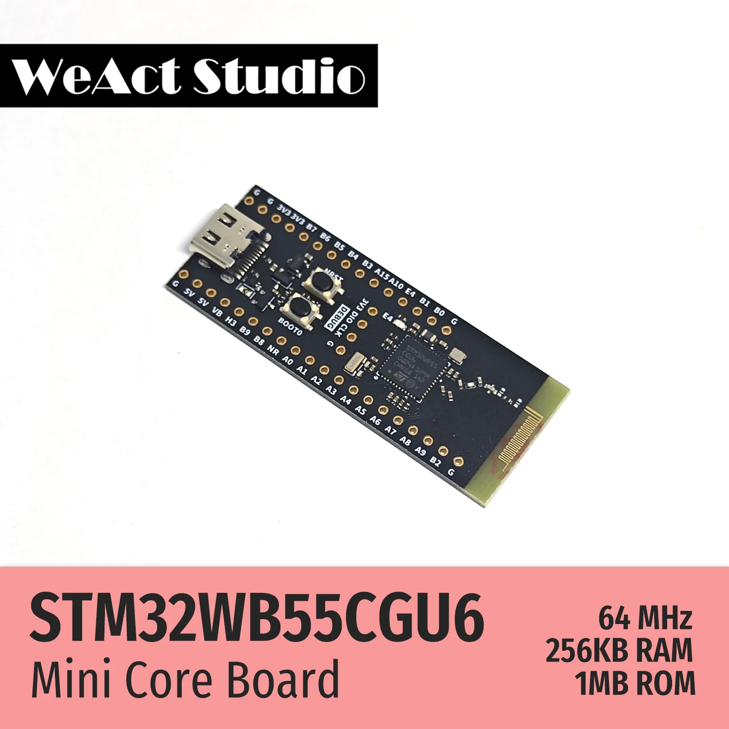 Weact stm32wb55cgu6 stm32wb55 stm32wb stm32wb55cg ble-5 - Фотография_3