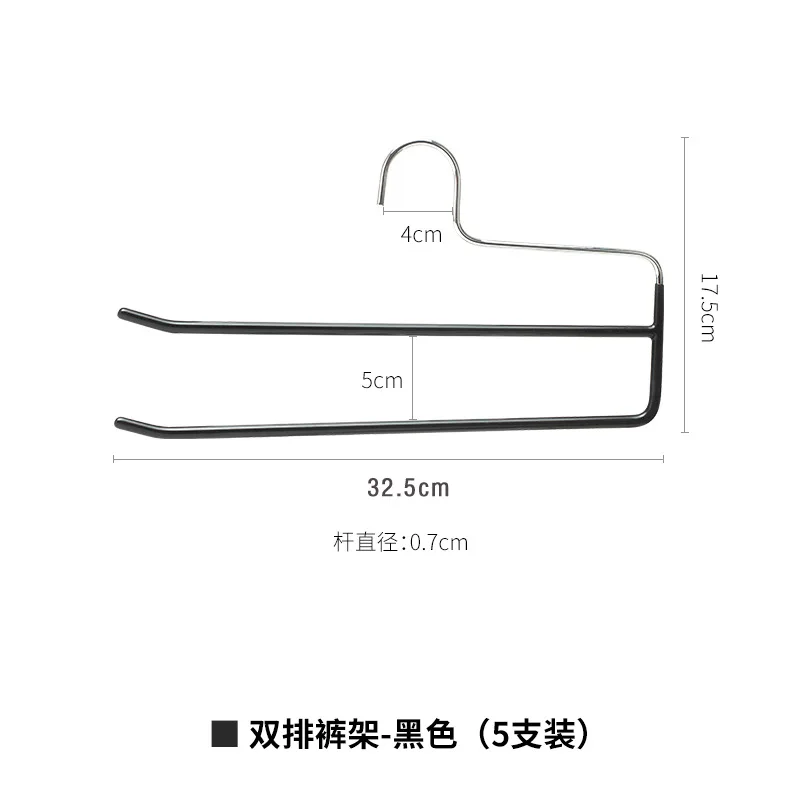 Толстая противоскользящая вешалка для брюк с пвх покрытием - Фотография_5