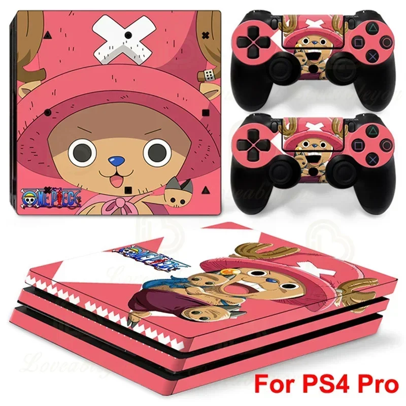 Наклейка на кожу ps4 pro one p pirates luffy chopper play station 4 pro - Фотография_2