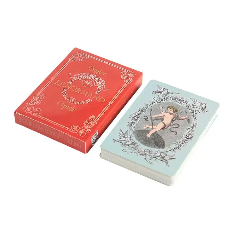 Золотые карты lenormand с изображением оракла