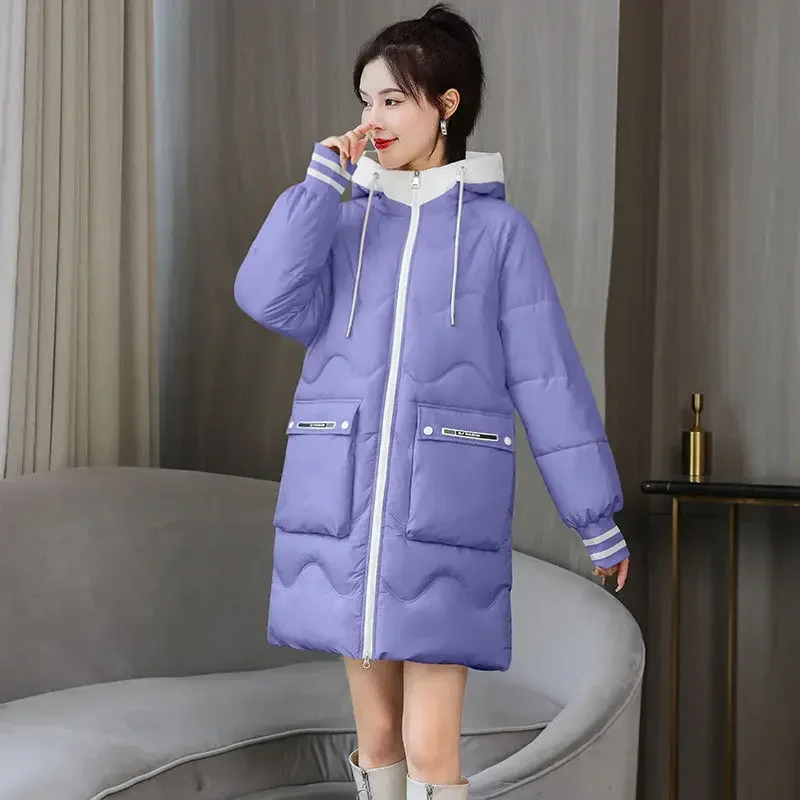 Down cotton jacket women's - Фотография_4