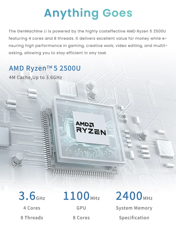 Новый genmachine amd ryzen 3 2500u - Фотография_4