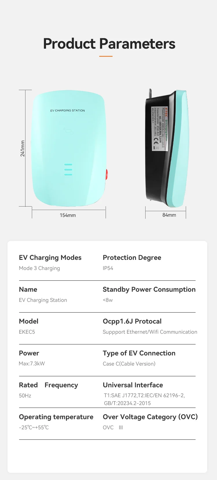 Зарядное устройство etec evse wallbox ev - Фотография_5