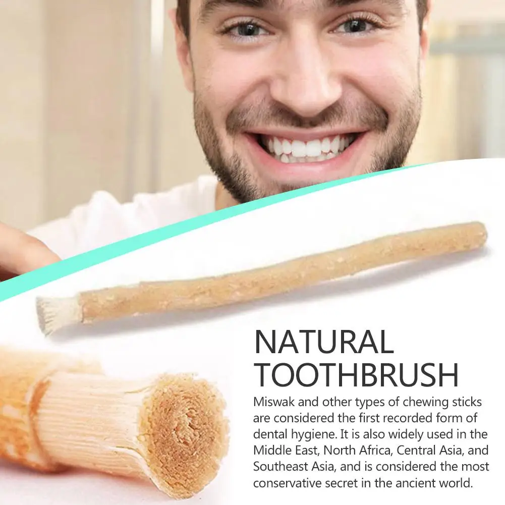 1 упаковка, портативная натуральная зубная щетка miswak siwak - Фотография_2
