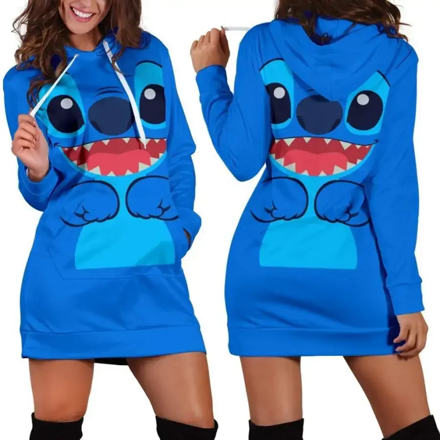 Новое платье с капюшоном disney stitch - Фотография_6
