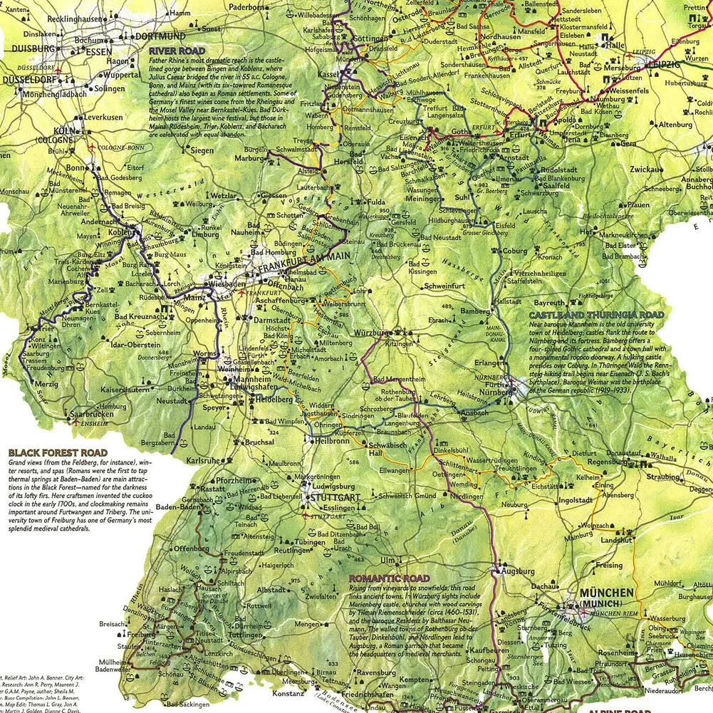 Ретро немецкая карта путешественника - Фотография_6