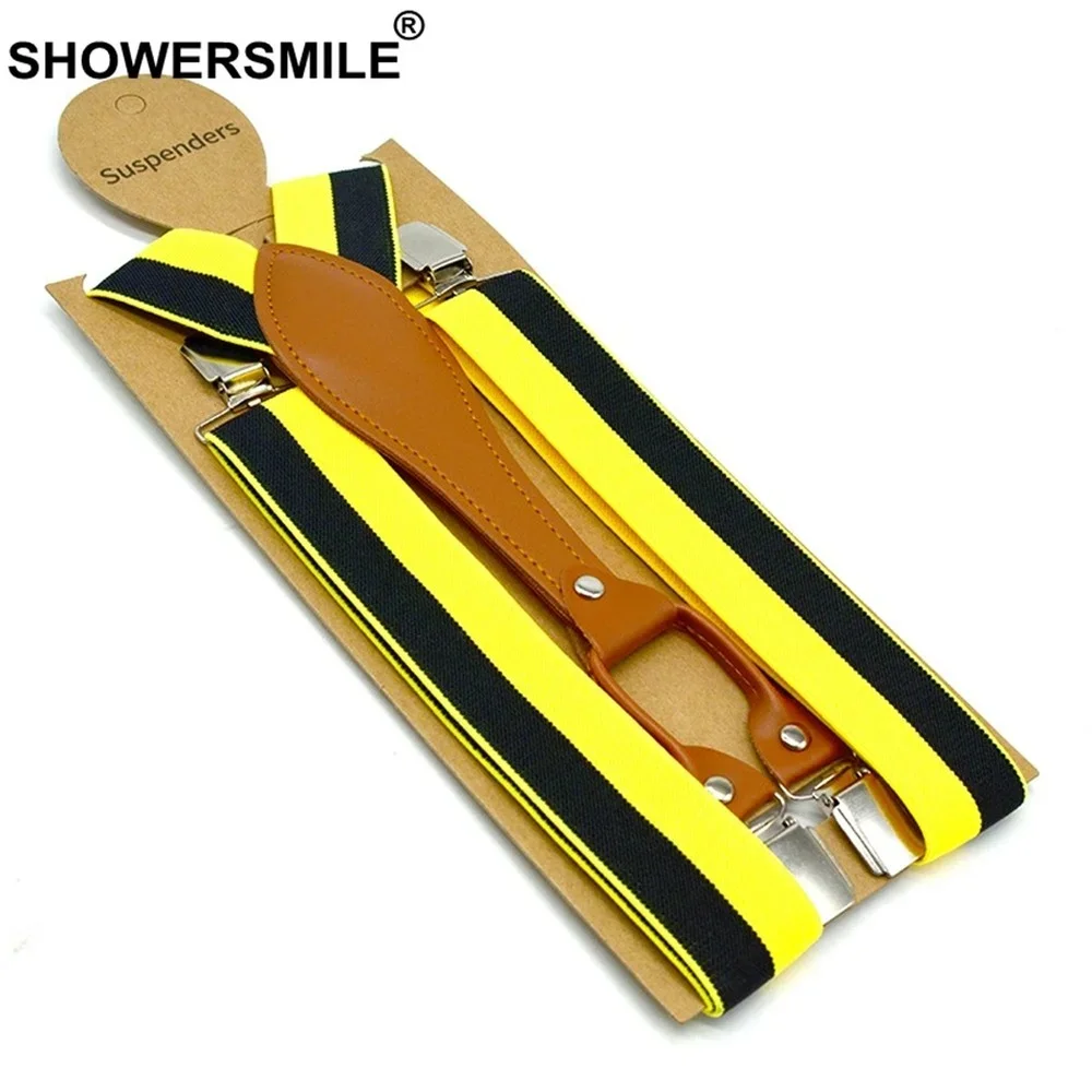 Showersmile, подтяжки в красно-белую полоску - Фотография_3