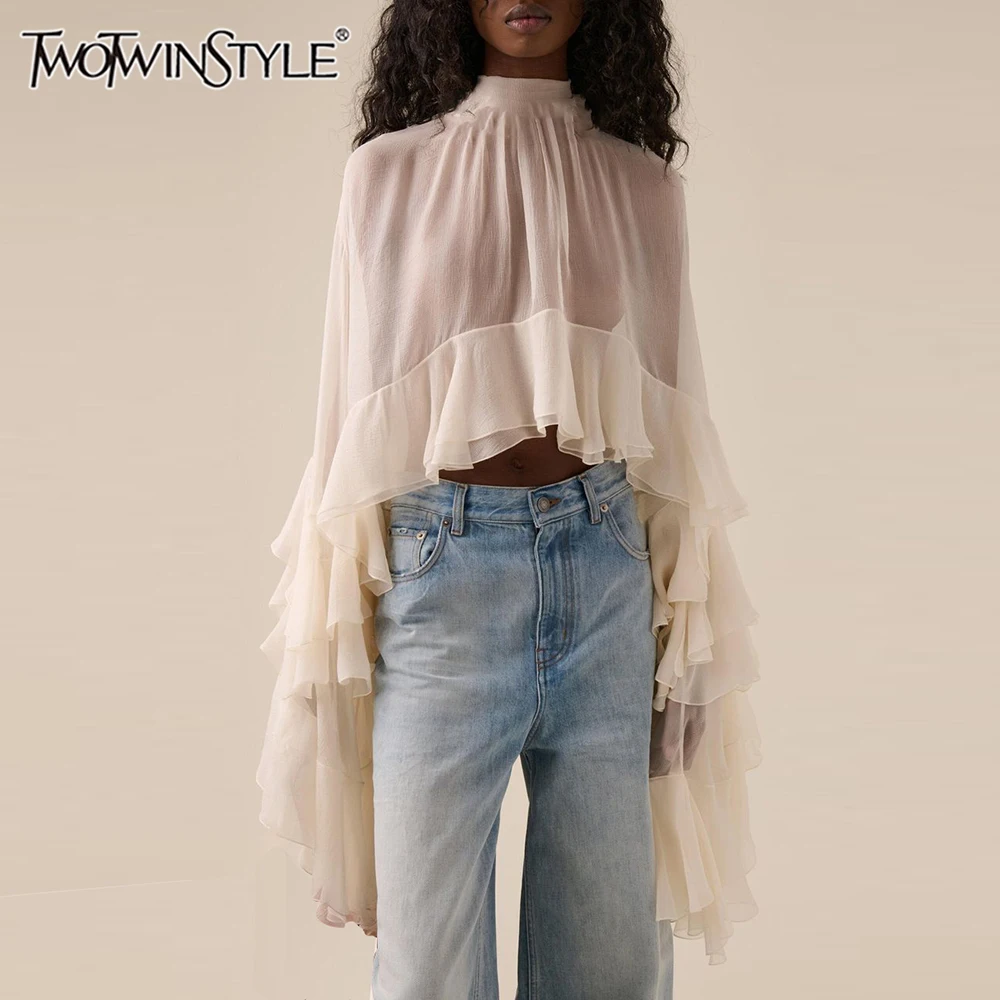 Twotwinstyle однотонные свободные