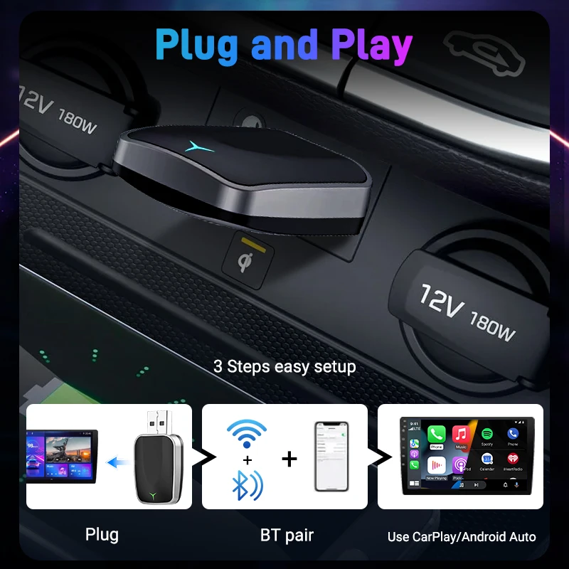 Беспроводной адаптер carplay android - Фотография_3
