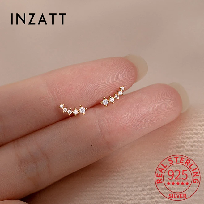 Inzatt настоящее серебро 925 пробы с цирконием