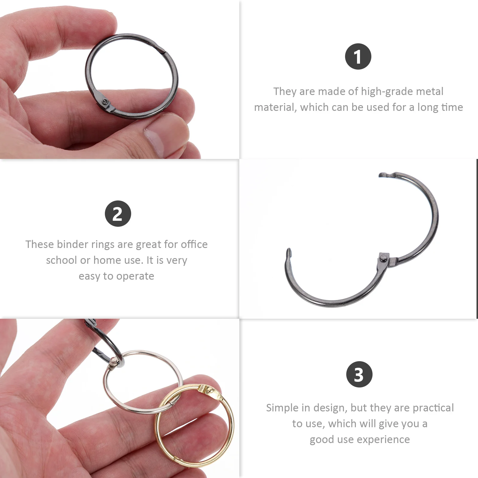 30 мм круглые металлические переплетные