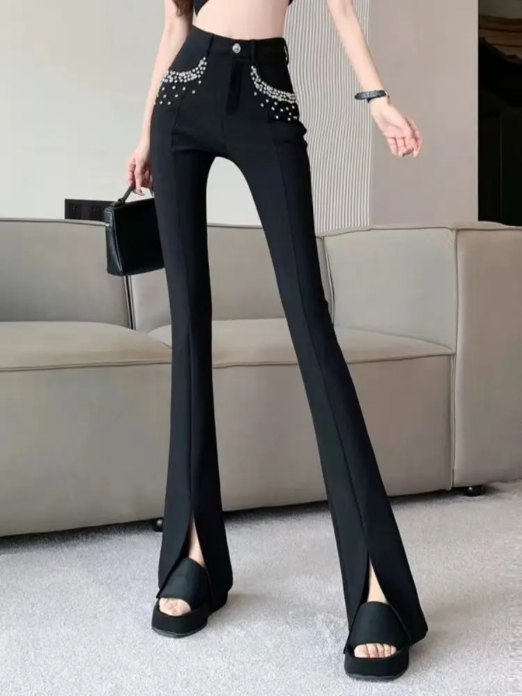 Черные шипованные бусины тяжелые