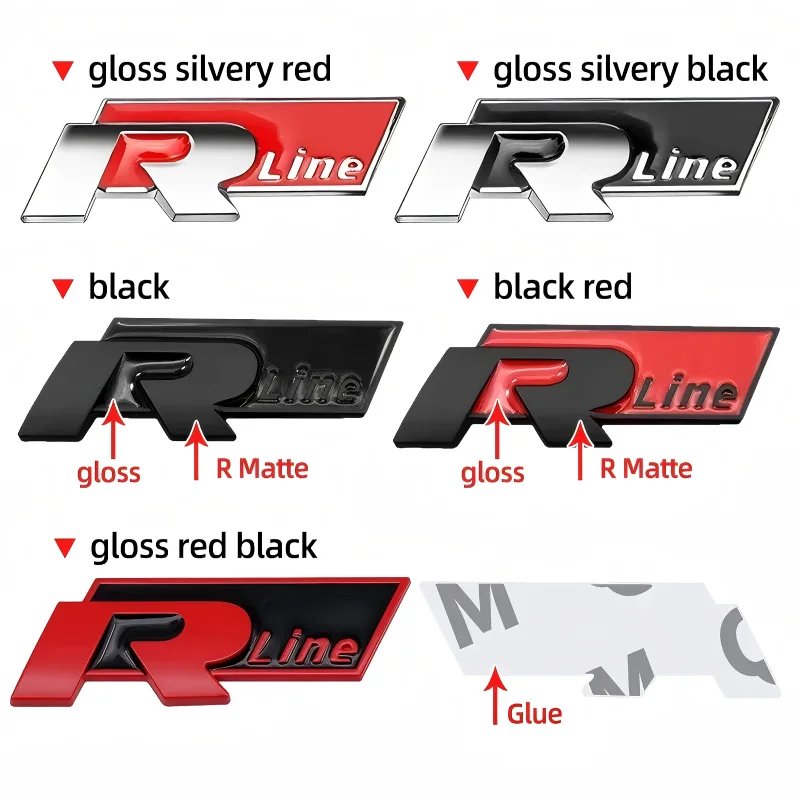 3d металлическая наклейка с логотипом r - Фотография_4