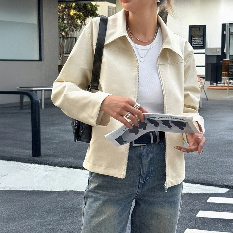 Кожаная куртка с длинными рукавами - Фотография_3